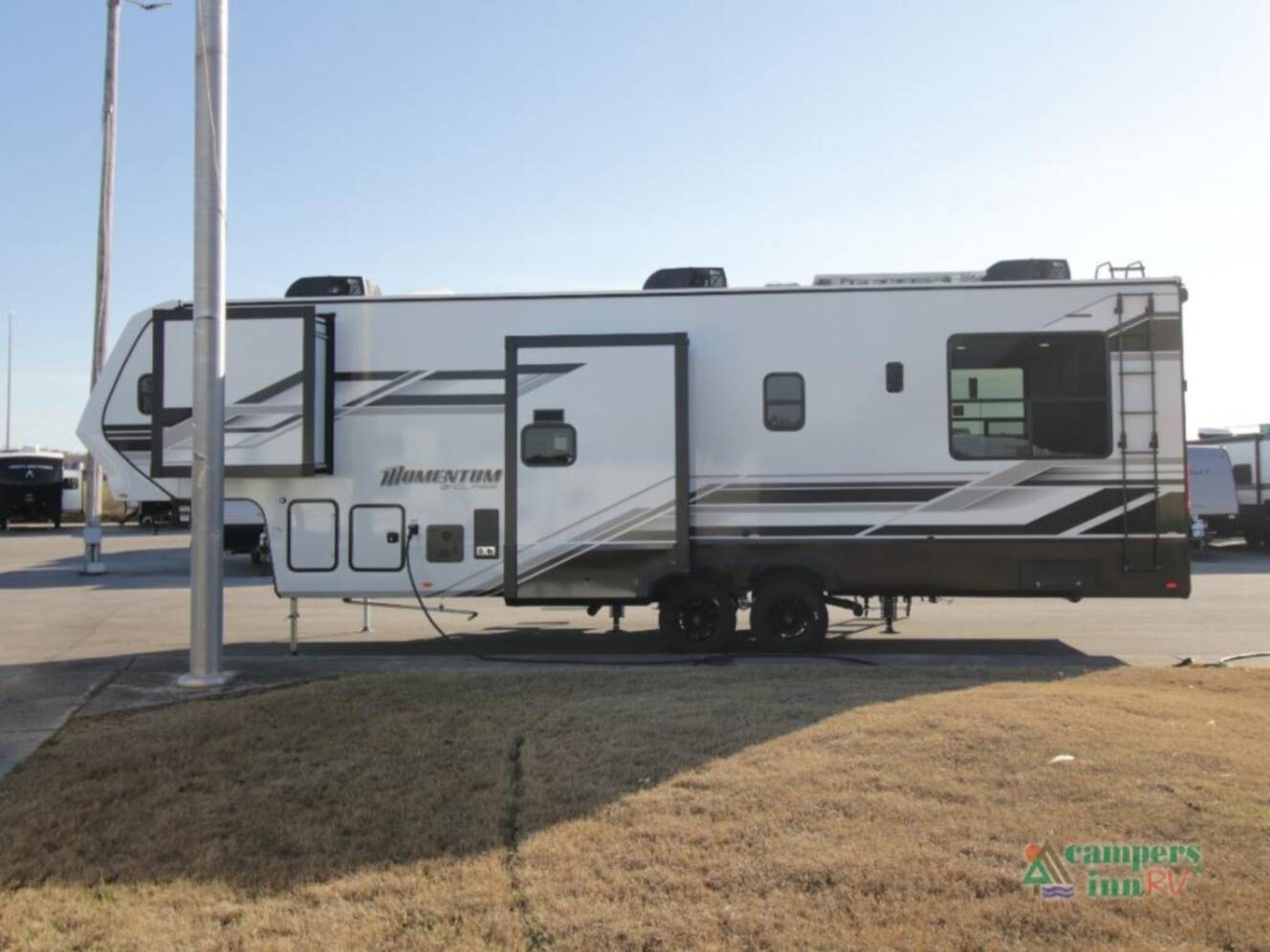 A photo of this 2026 Grand Design Momentum G-Class 320G