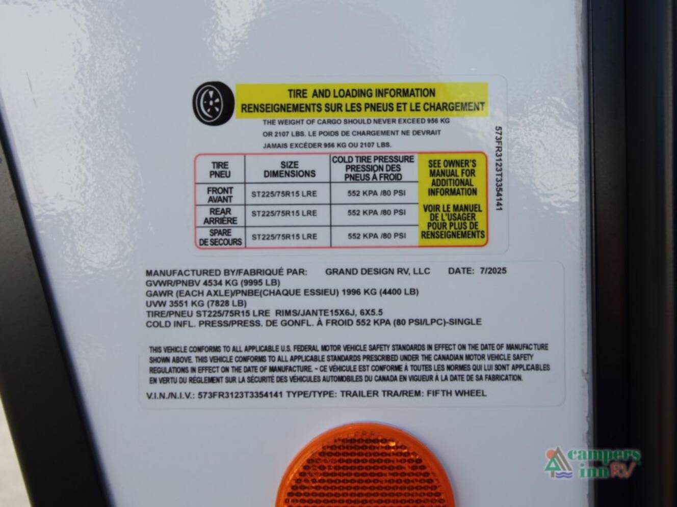 A photo of this 2026 Grand Design Reflection 100 Series 24RL