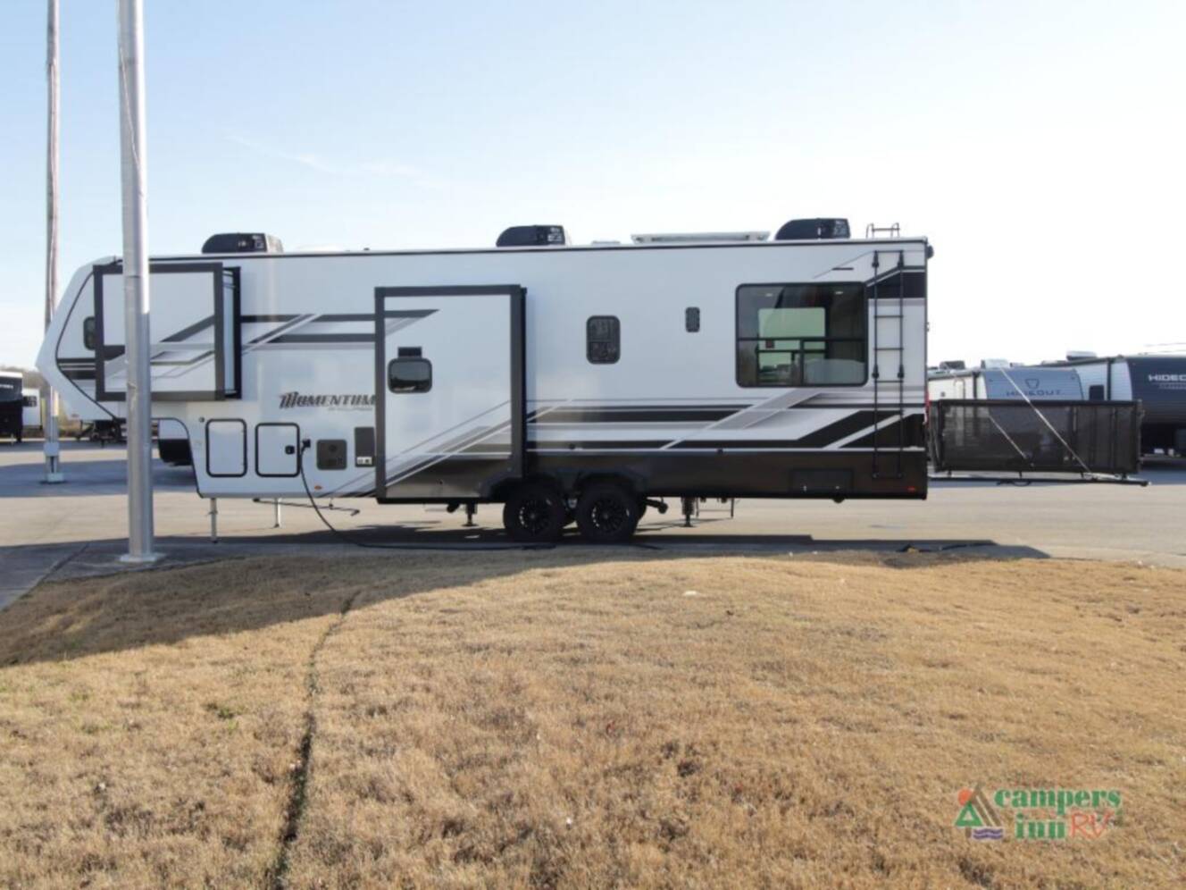 A photo of this 2026 Grand Design Momentum G-Class 320G