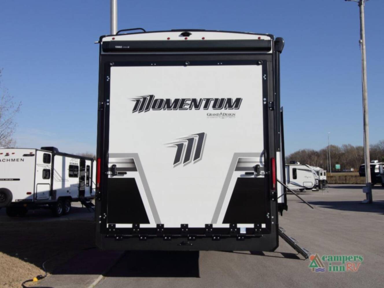 A photo of this 2026 Grand Design Momentum G-Class 320G