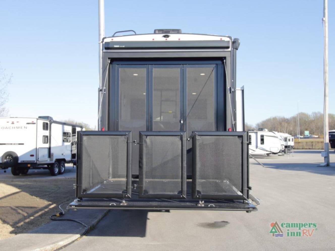 A photo of this 2026 Grand Design Momentum G-Class 320G