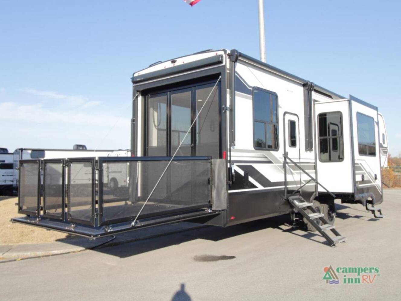 A photo of this 2026 Grand Design Momentum G-Class 320G