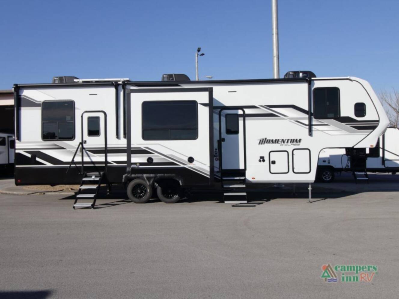 A photo of this 2026 Grand Design Momentum G-Class 320G