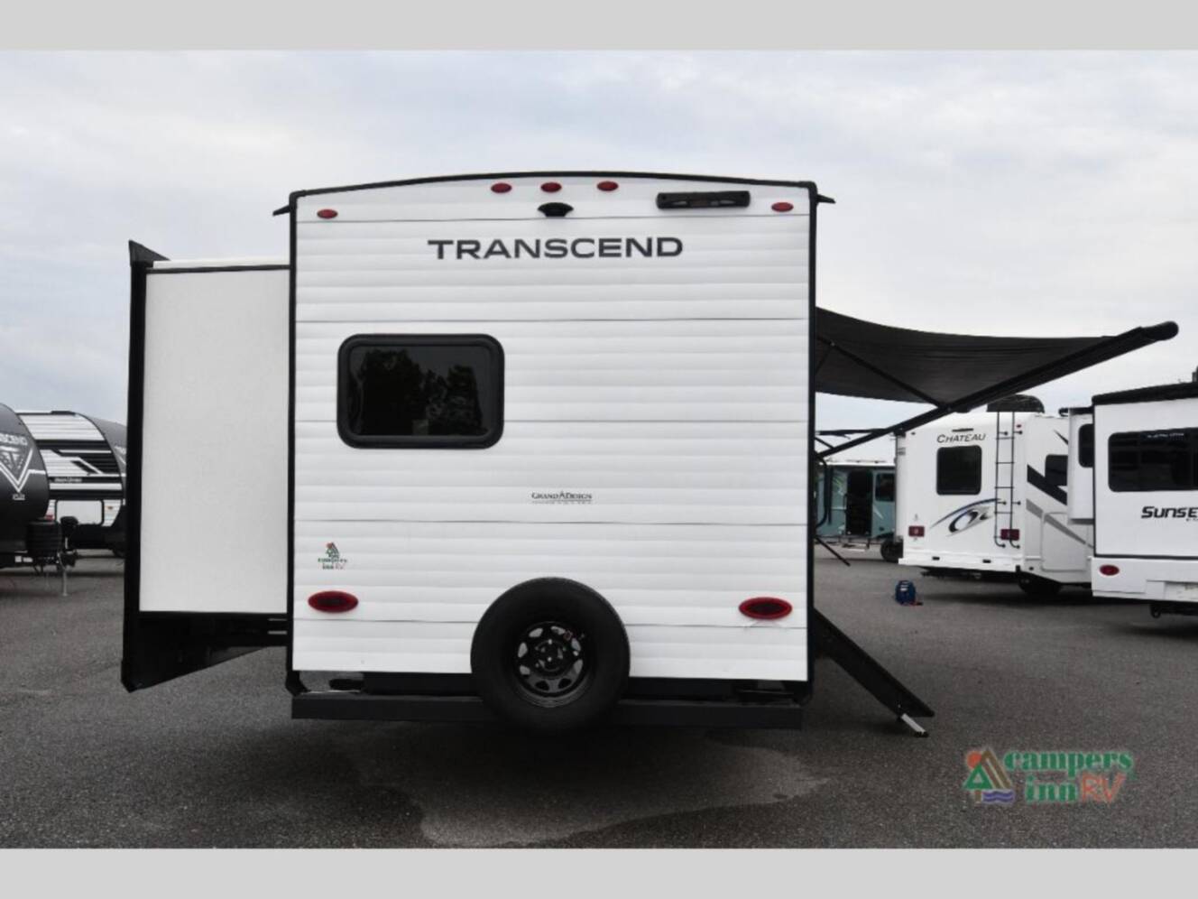 A photo of this 2026 Grand Design Transcend Xplor 325BHT