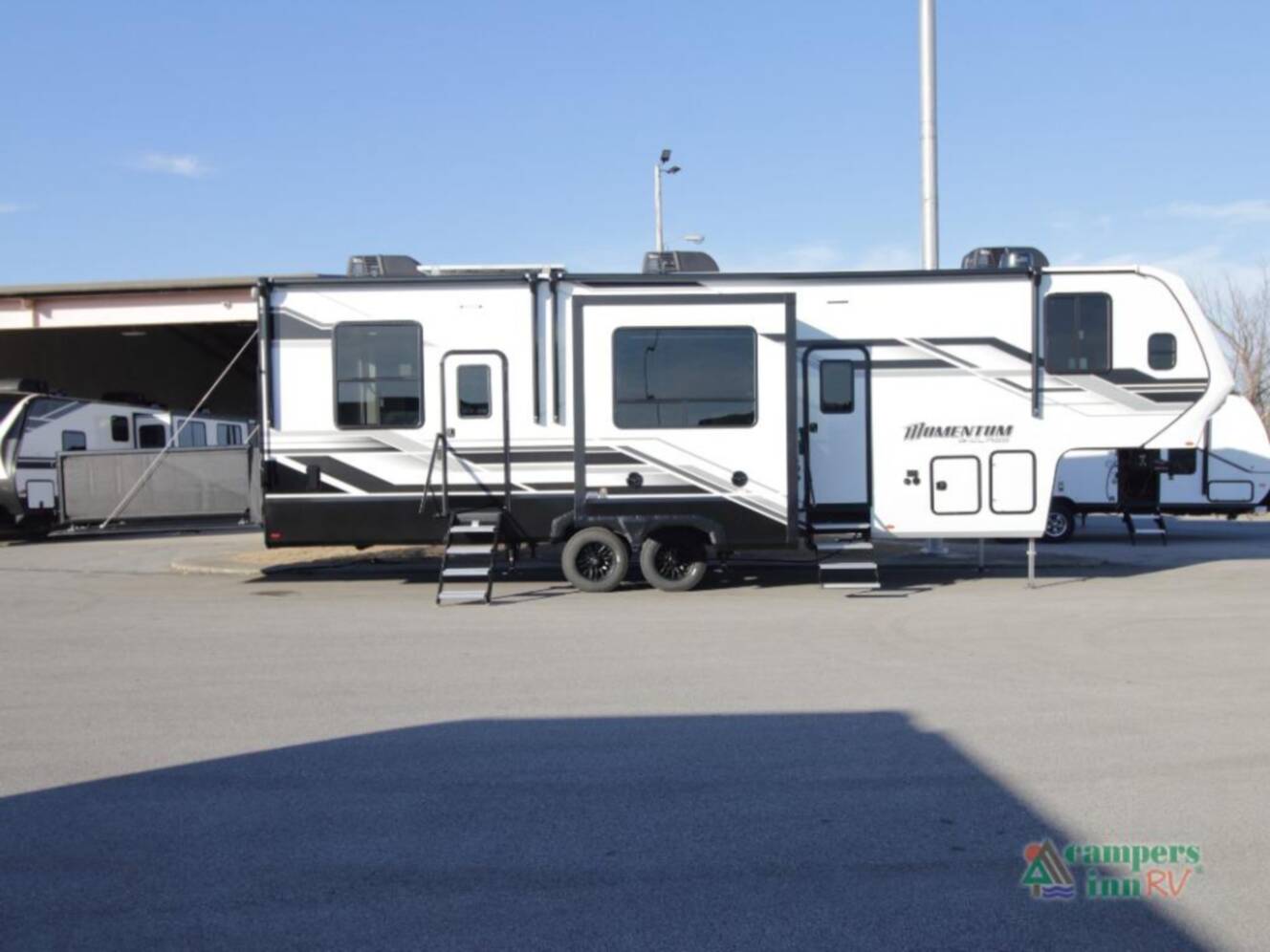 A photo of this 2026 Grand Design Momentum G-Class 320G