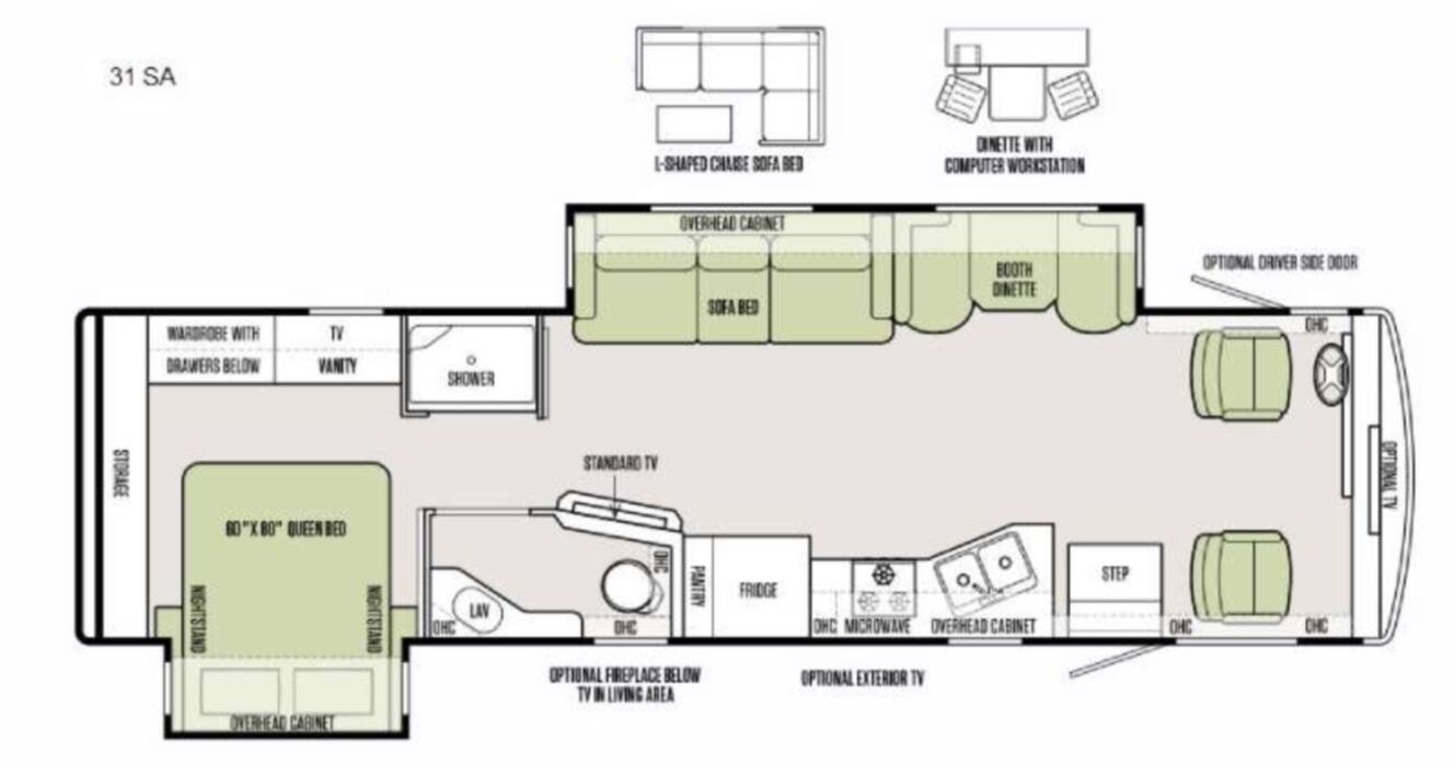 A photo of this 2016 Tiffin Motorhomes Open Road Allegro 31SA