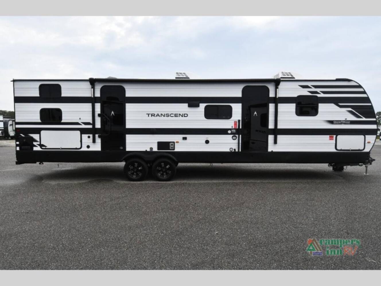 A photo of this 2026 Grand Design Transcend Xplor 325BHT