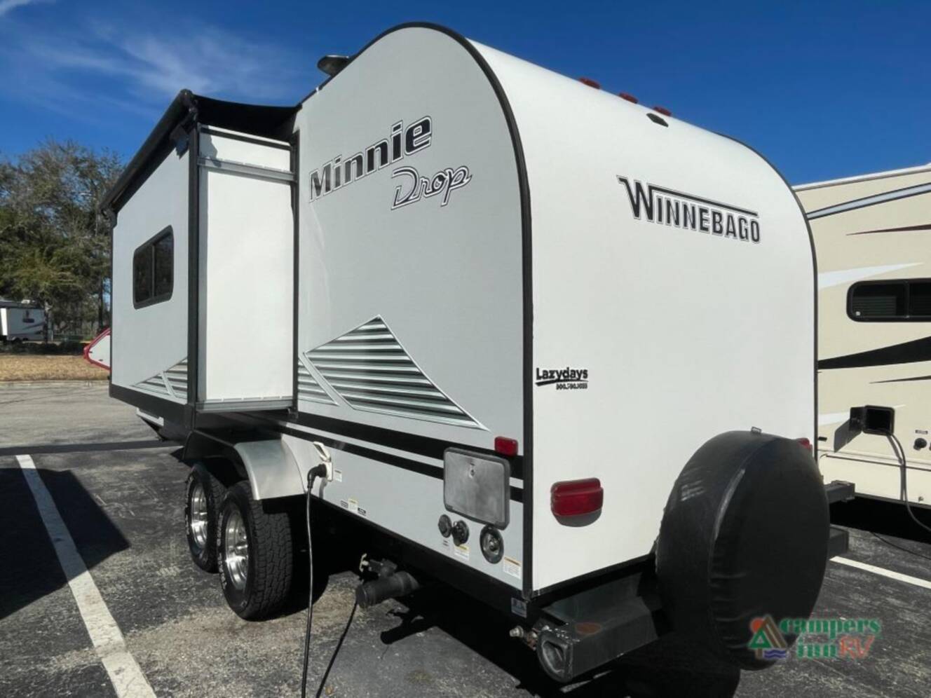 A photo of this 2020 Winnebago Industries Towables Minnie Drop 210RBS