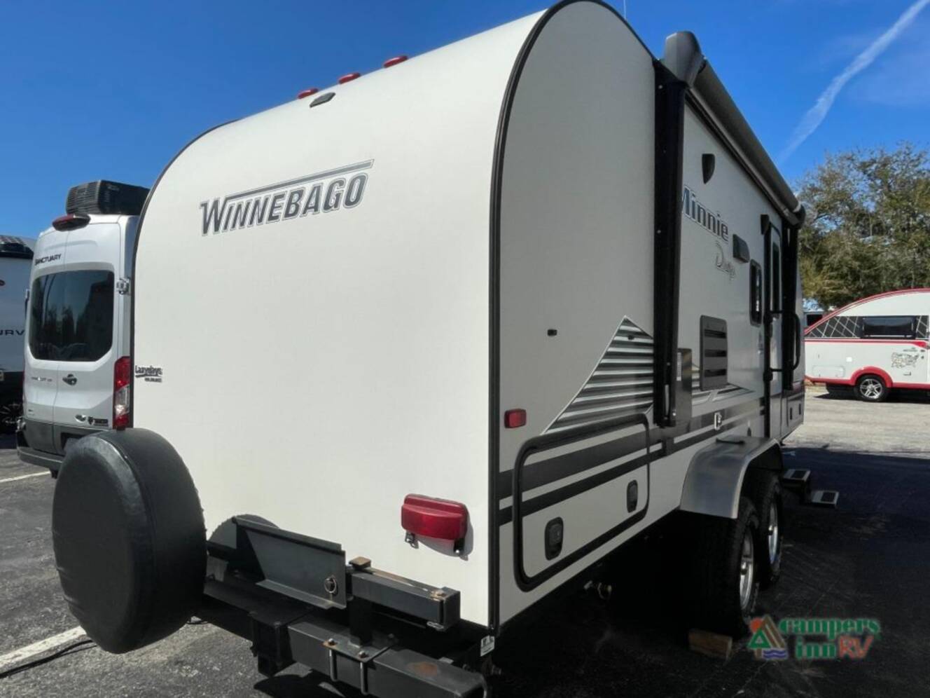 A photo of this 2020 Winnebago Industries Towables Minnie Drop 210RBS