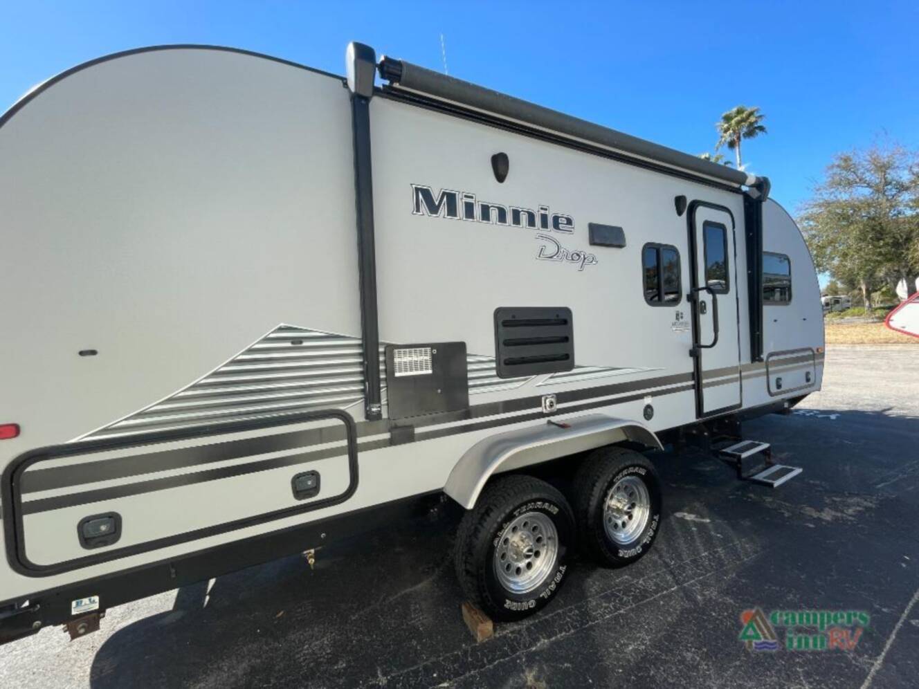 A photo of this 2020 Winnebago Industries Towables Minnie Drop 210RBS