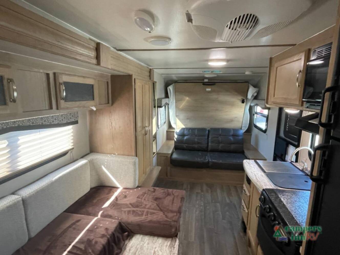 A photo of this 2020 Winnebago Industries Towables Minnie Drop 210RBS