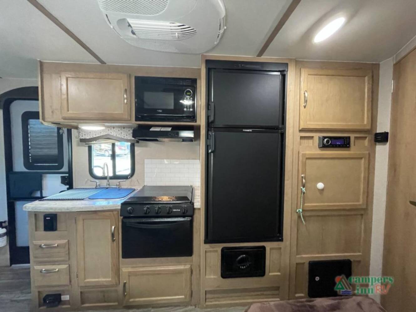 A photo of this 2020 Winnebago Industries Towables Minnie Drop 210RBS