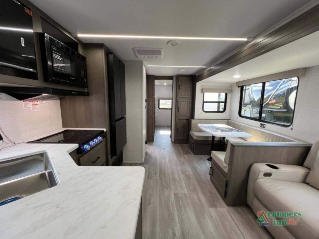 A photo of this 2026 Grand Design Transcend Xplor 335BHT