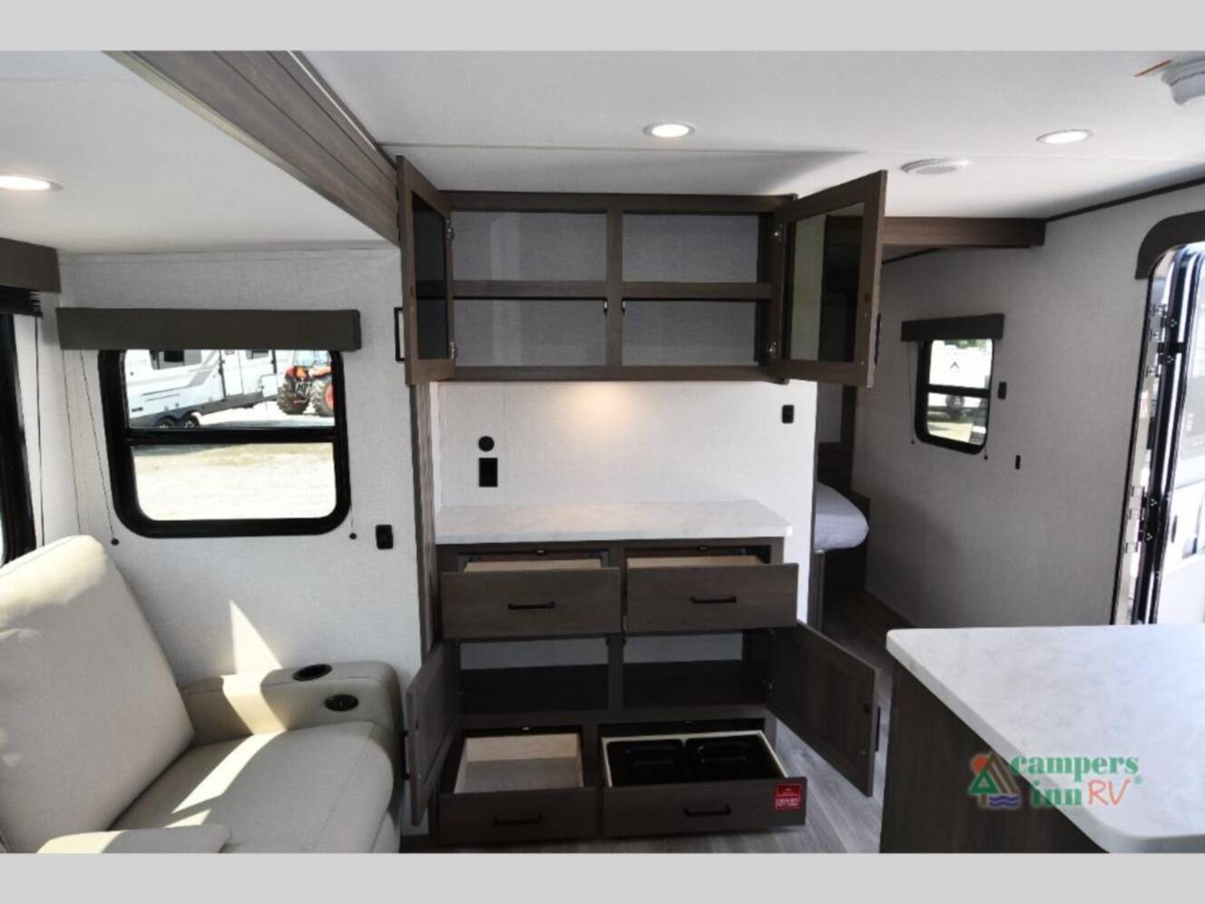 A photo of this 2026 Grand Design Transcend Xplor 325BHT