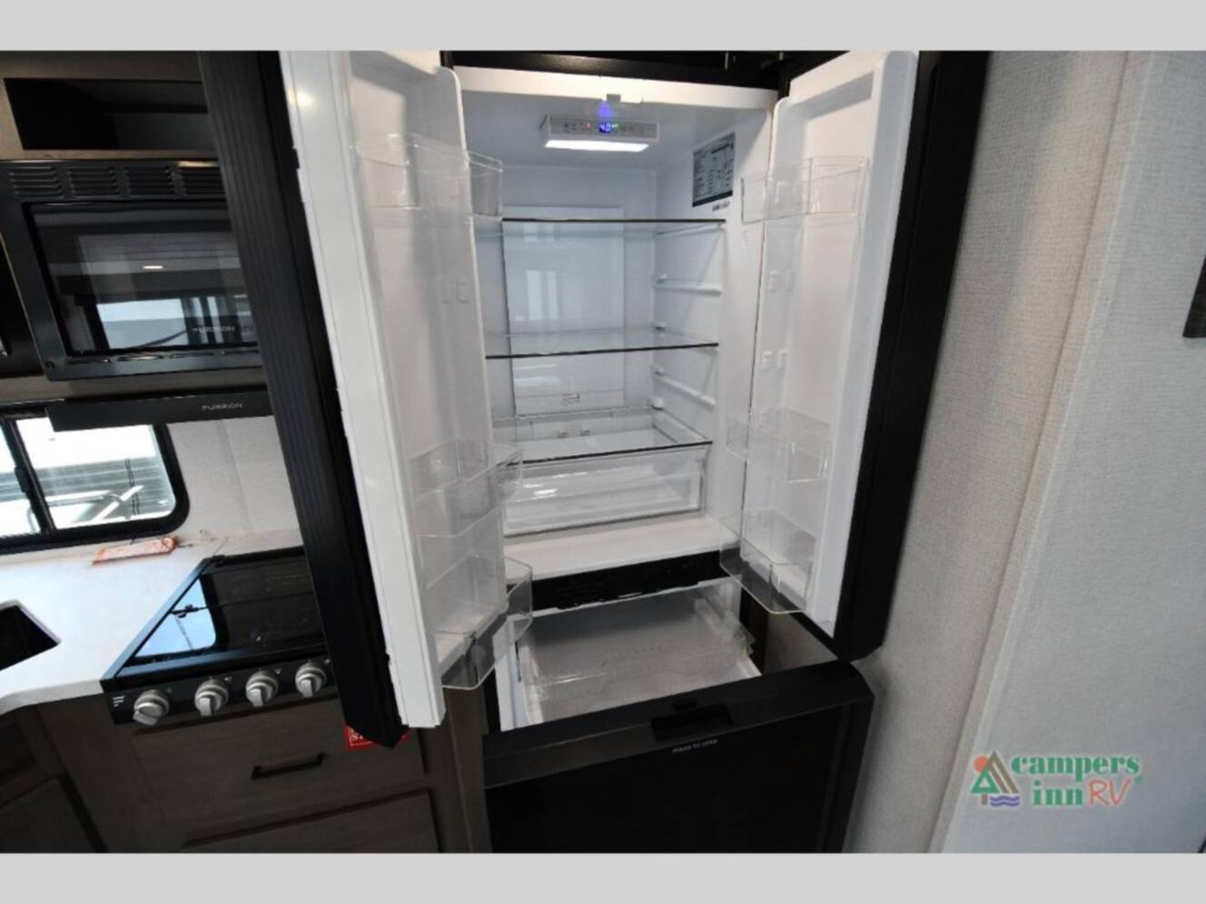 A photo of this 2026 Grand Design Transcend Xplor 325BHT