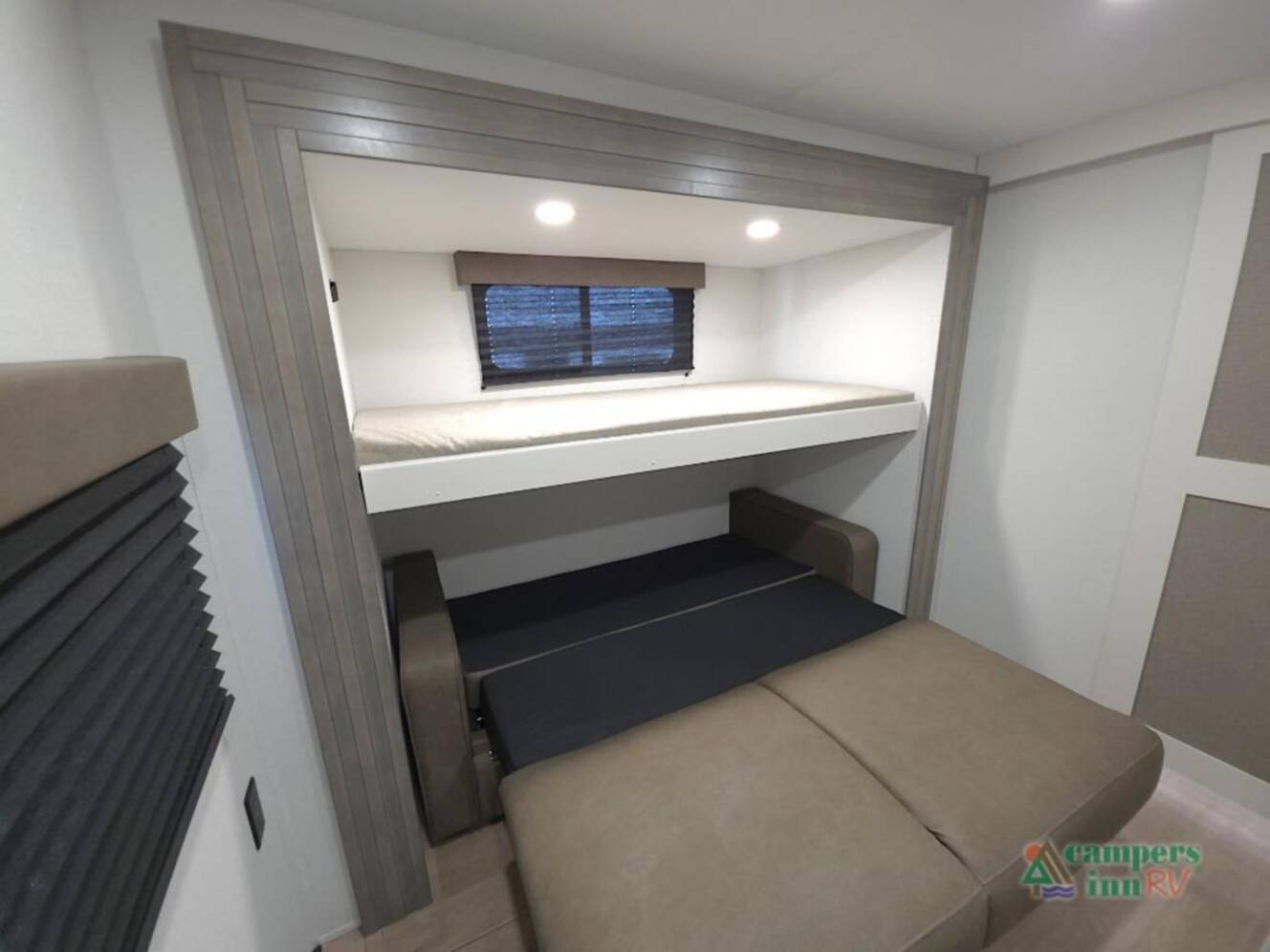 A photo of this 2026 Grand Design Transcend Xplor 335BHT