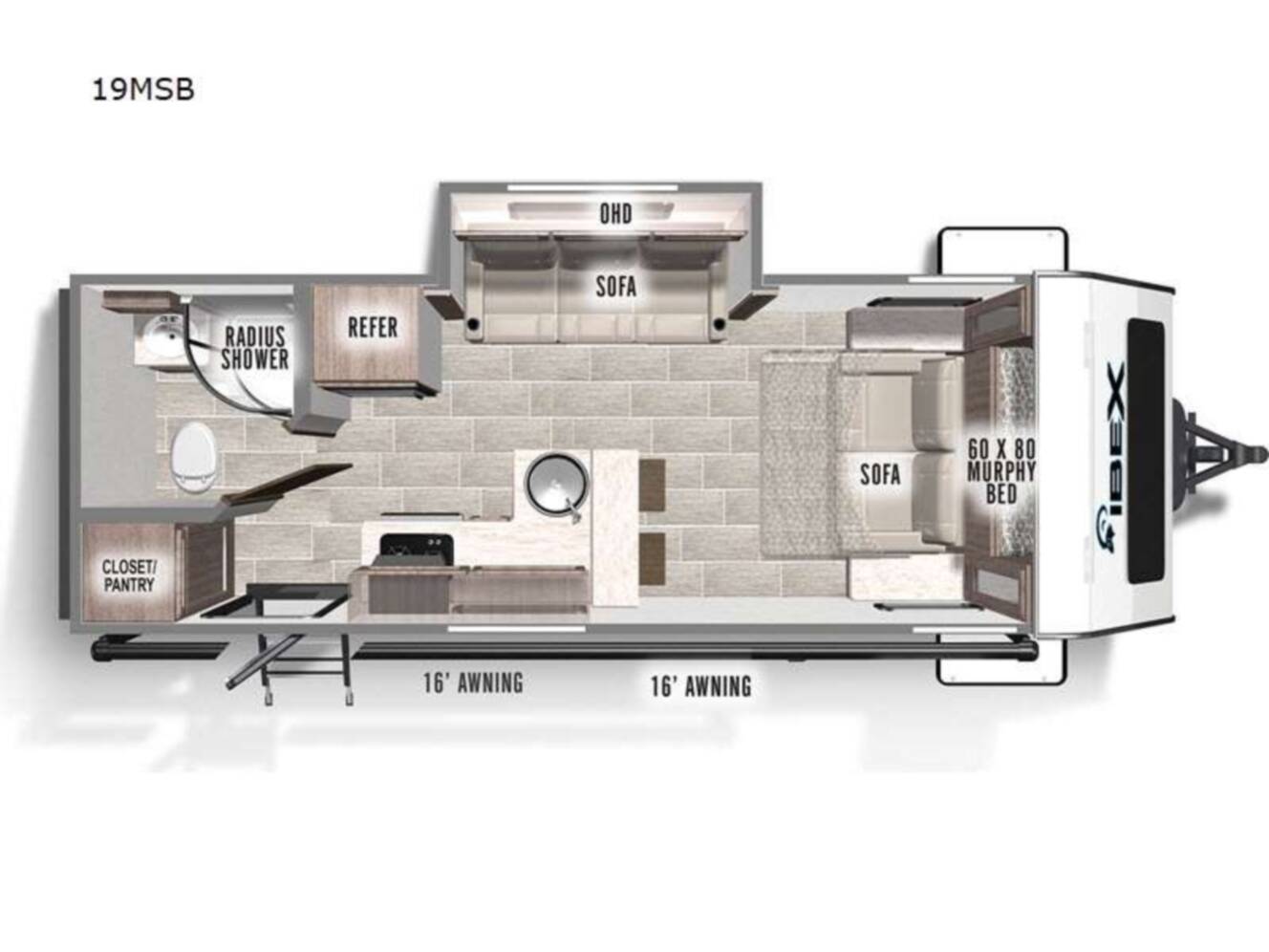 A photo of this 2024 Forest River Rv IBEX M-19MSB