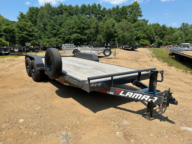 2024 LAMAR 7X17+3 Lowpro 14K Equipment Trailer W/Full Width R in Loudon, NH