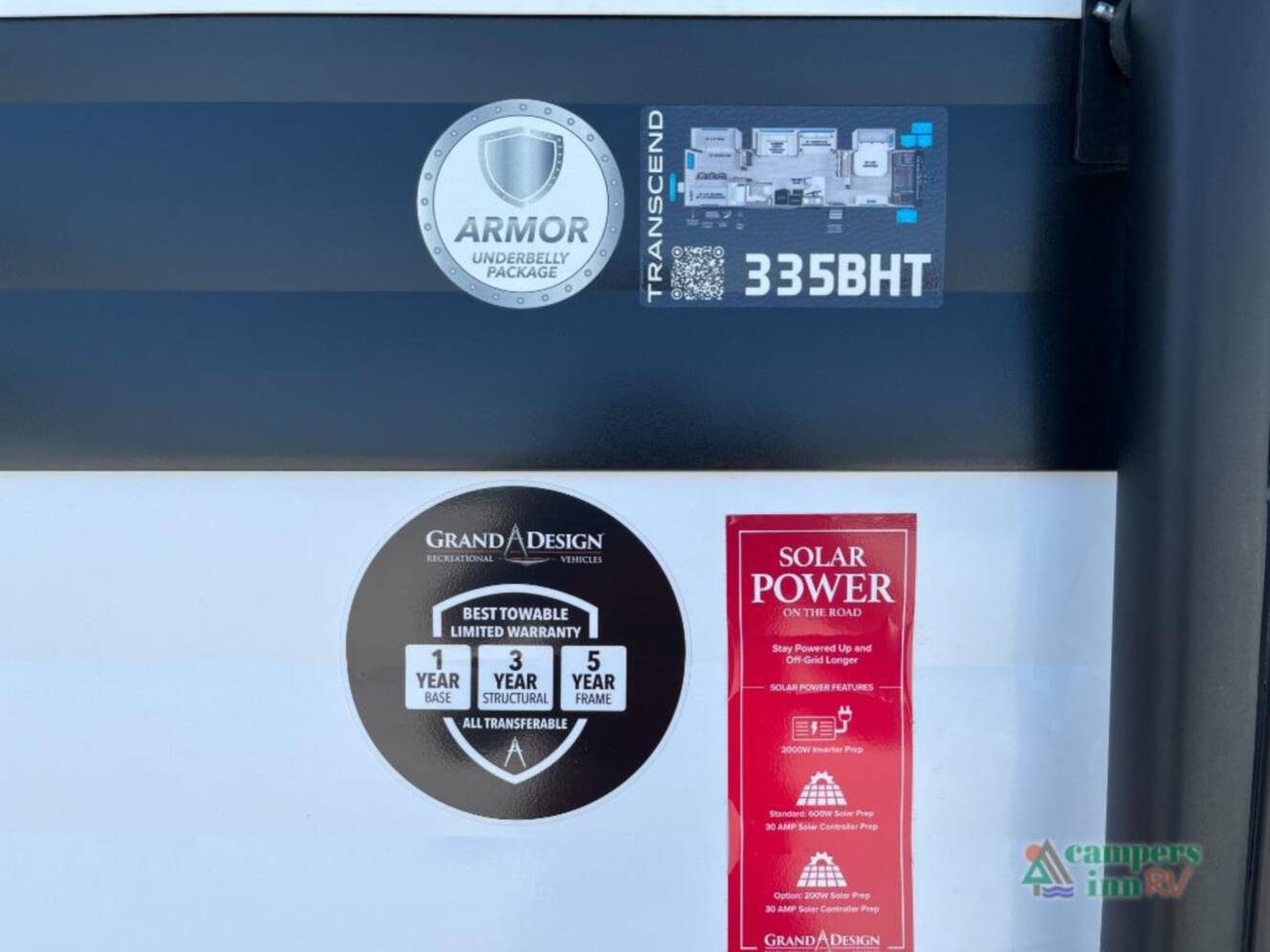 A photo of this 2026 Grand Design Transcend Xplor 335BHT