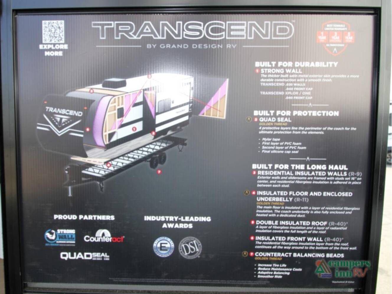 A photo of this 2026 Grand Design Transcend Xplor 19BHX