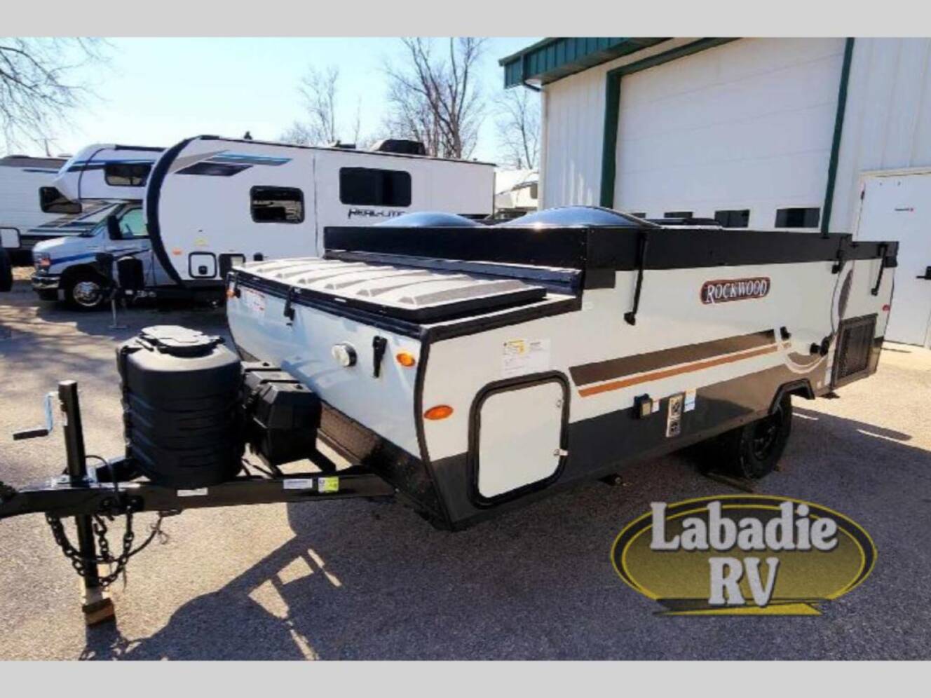 A photo of this 2025 Forest River Rv Rockwood Hard Side High Wall Series A101RB