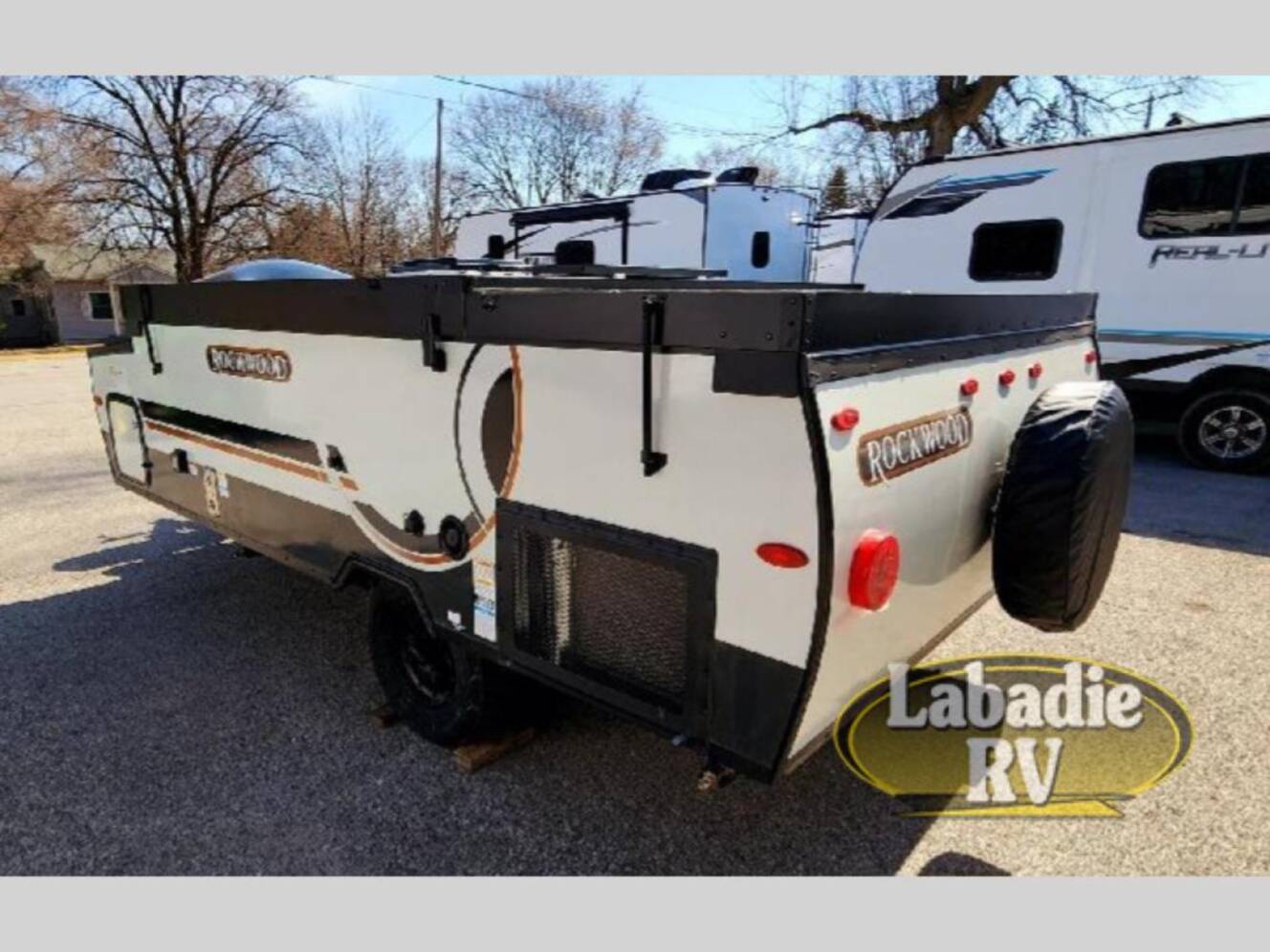 A photo of this 2025 Forest River Rv Rockwood Hard Side High Wall Series A101RB