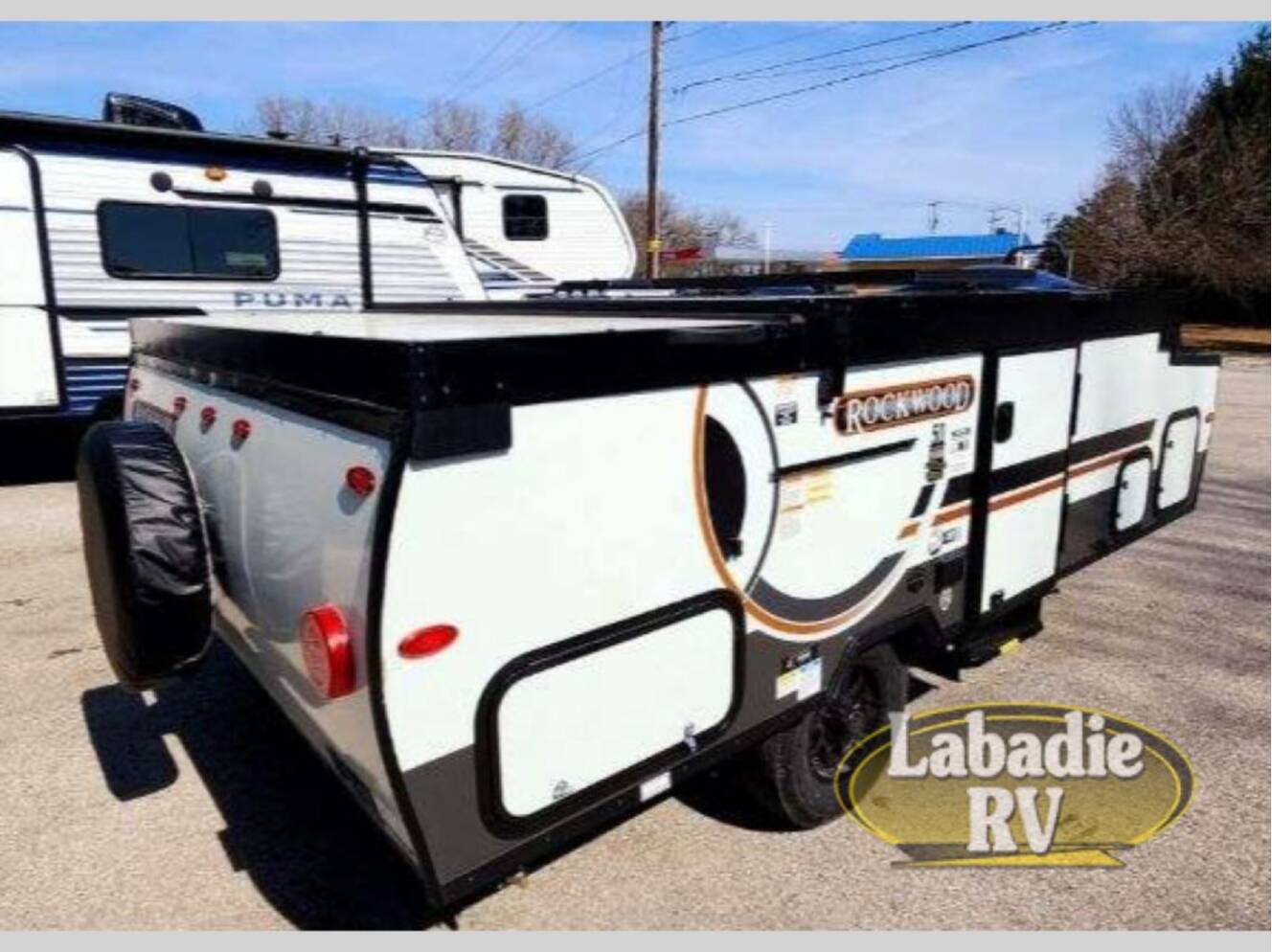 A photo of this 2025 Forest River Rv Rockwood Hard Side High Wall Series A101RB