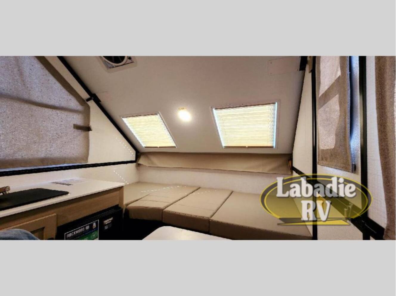 A photo of this 2025 Forest River Rv Rockwood Hard Side High Wall Series A101RB
