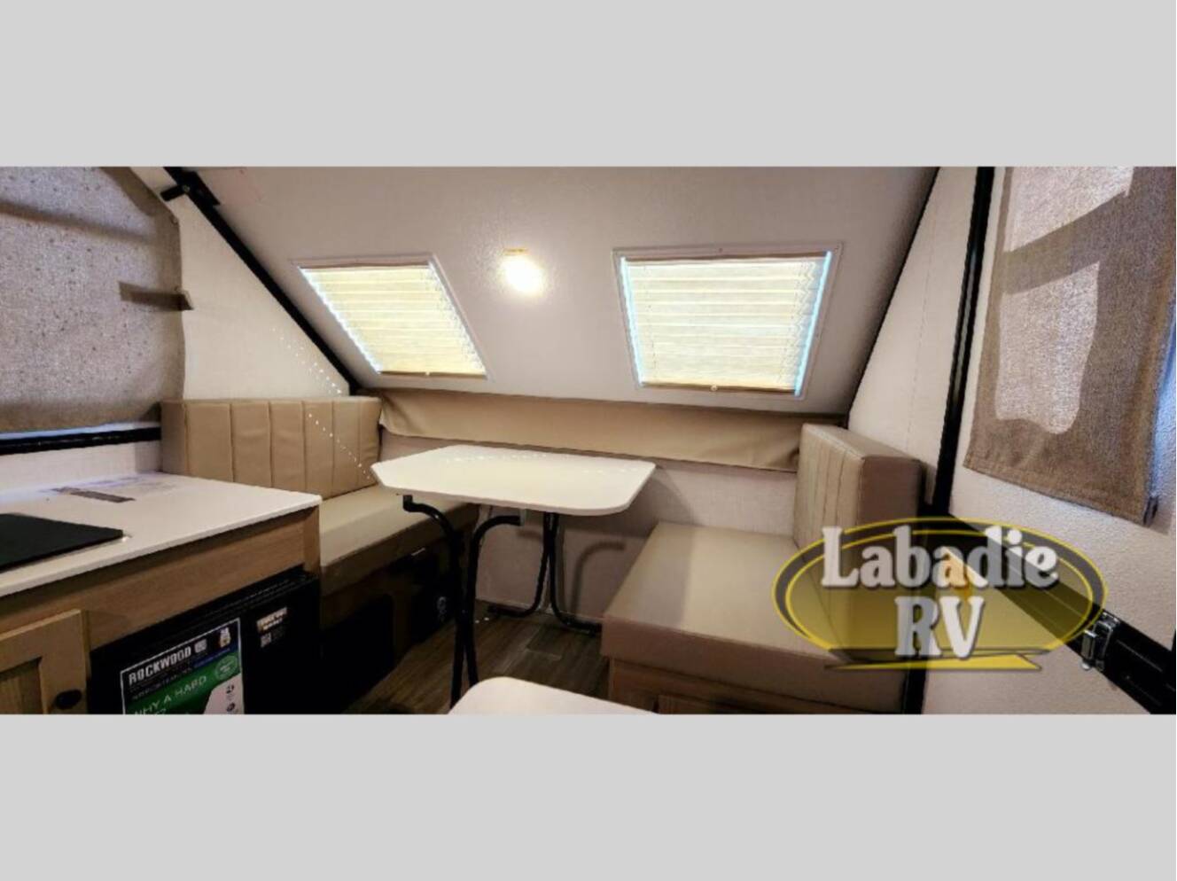 A photo of this 2025 Forest River Rv Rockwood Hard Side High Wall Series A101RB