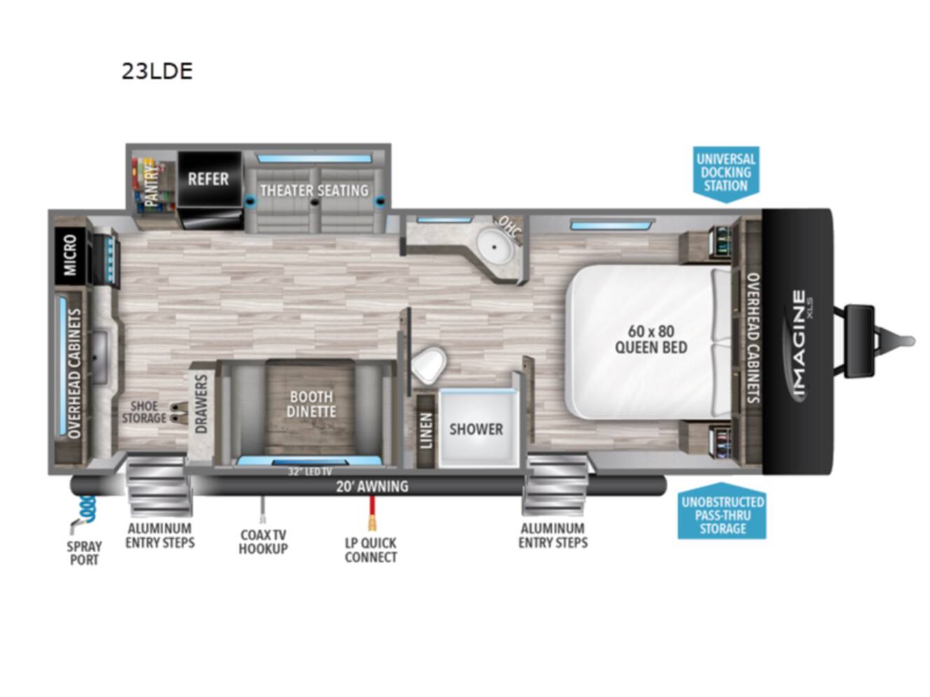 A photo of this 2022 Grand Design Imagine XLS 23LDE