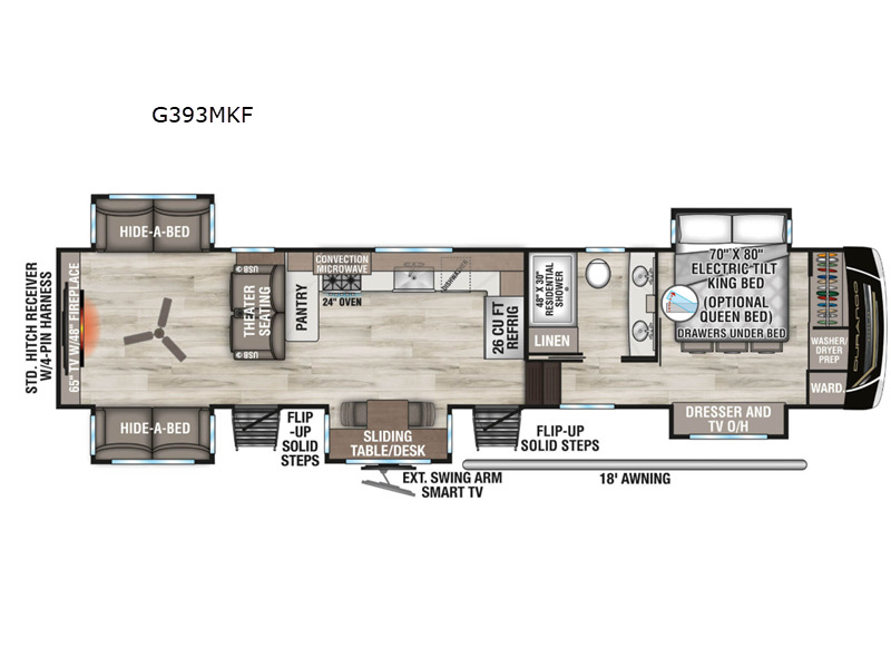 2026 Kz Durango Gold G393MKF in nappanee IN