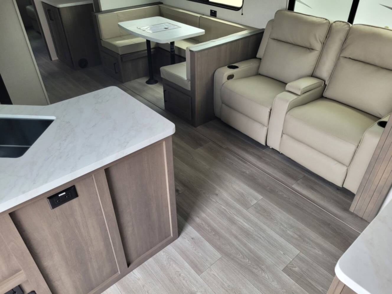 A photo of this 2026 Grand Design Transcend 325BHT