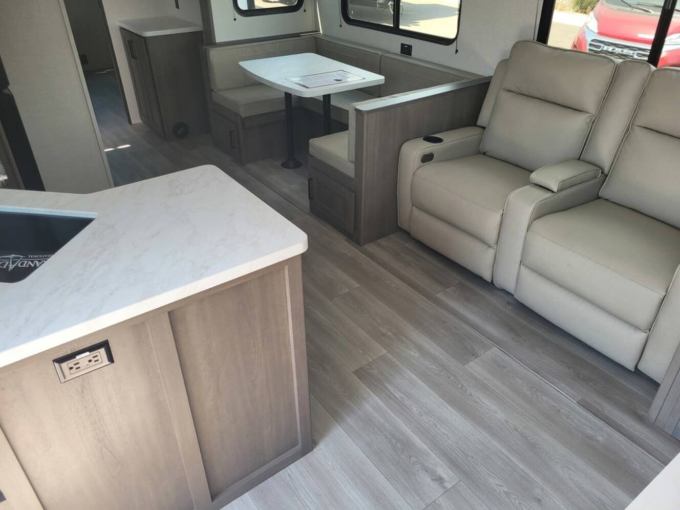 A photo of this 2026 Grand Design Transcend 325BHT