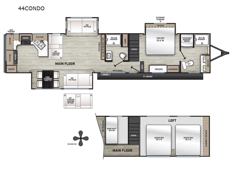 2026 Coachmen Rv Catalina Destination Series 44CONDO in bunker hill IN