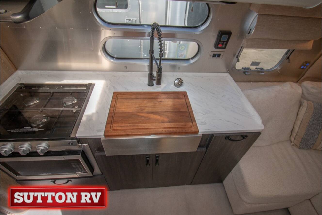 A photo of this 2023 Airstream Pottery Barn Special Edition 28RB
