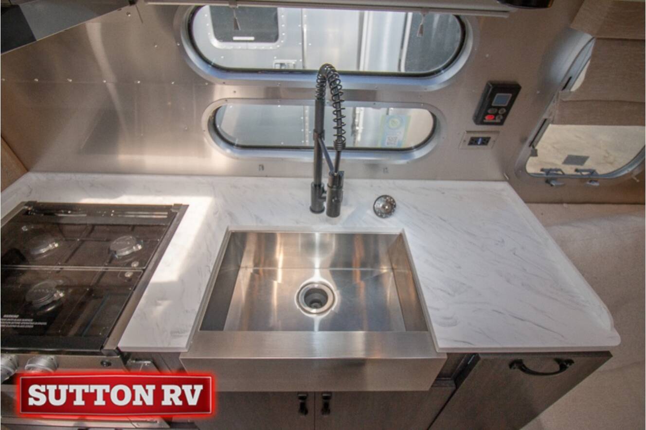 A photo of this 2023 Airstream Pottery Barn Special Edition 28RB