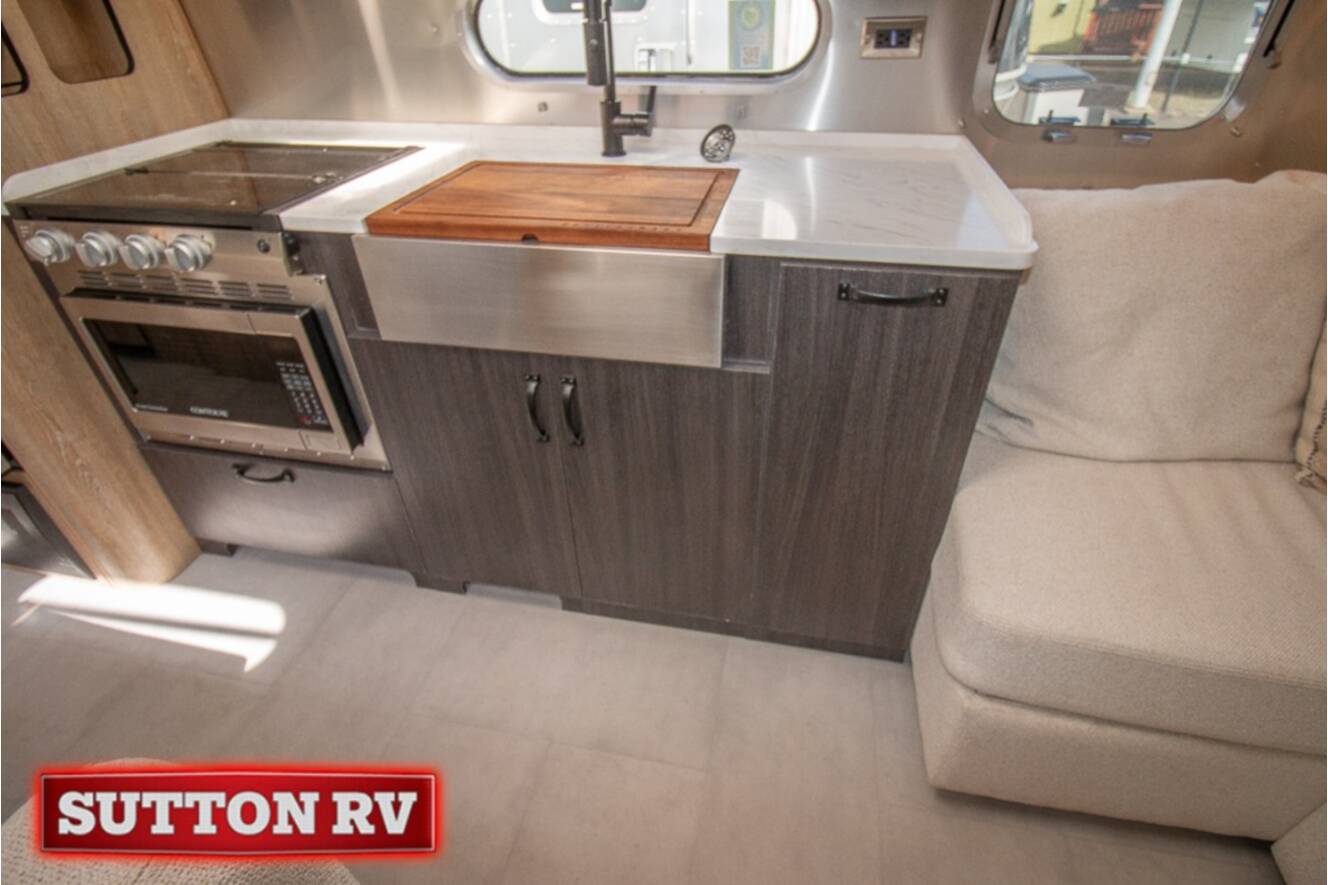 A photo of this 2023 Airstream Pottery Barn Special Edition 28RB