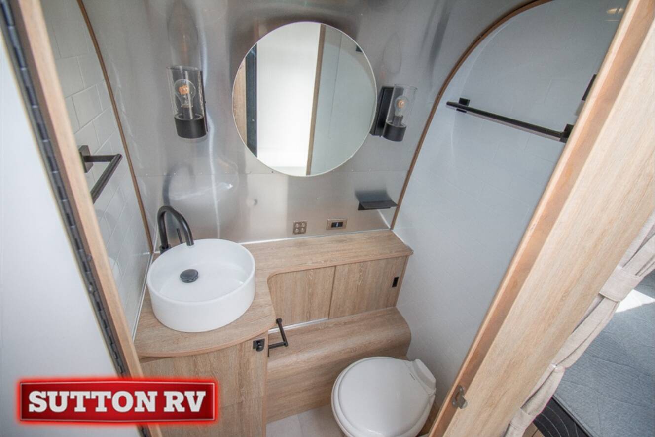 A photo of this 2023 Airstream Pottery Barn Special Edition 28RB