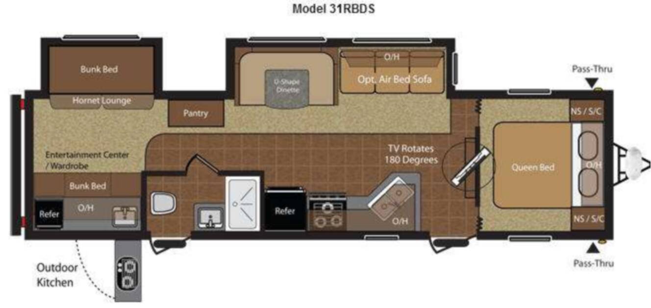 A photo of this 2013 Keystone Rv Hideout 31RBDS