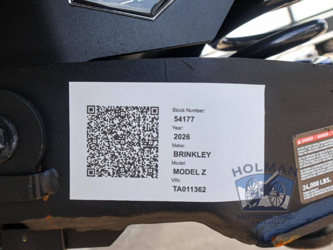 A photo of this 2026 Brinkley Model Z 3200