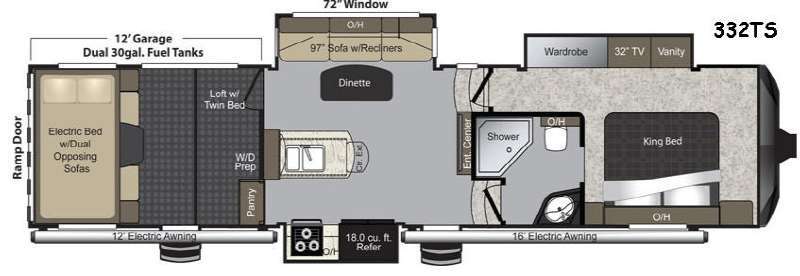 2015 Keystone Rv Raptor 332TS in bath NY