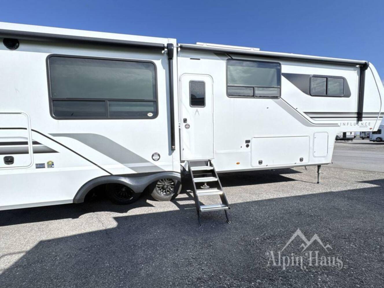A photo of this 2025 Grand Design Influence 3203GK