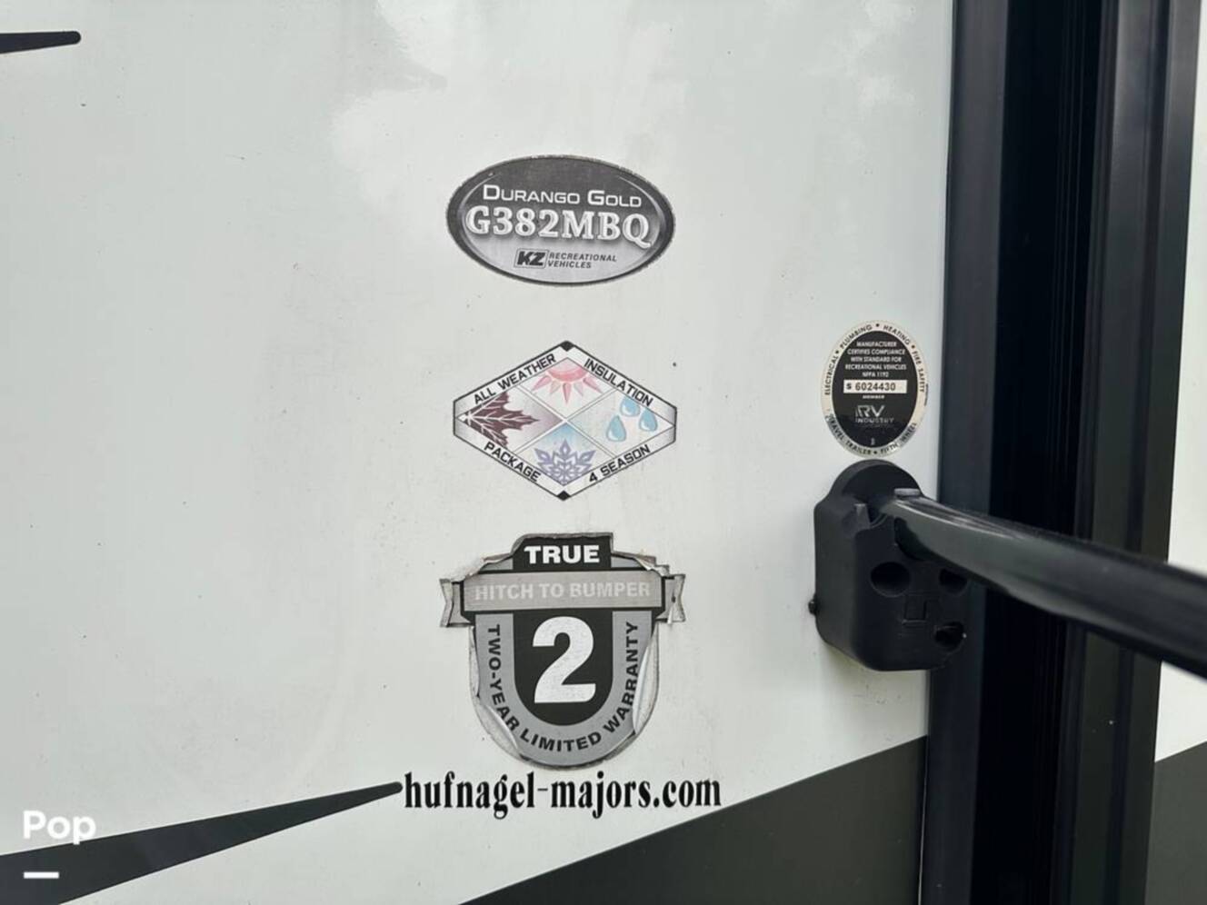 A photo of this 2021 Kz Durango Gold 382MBQ