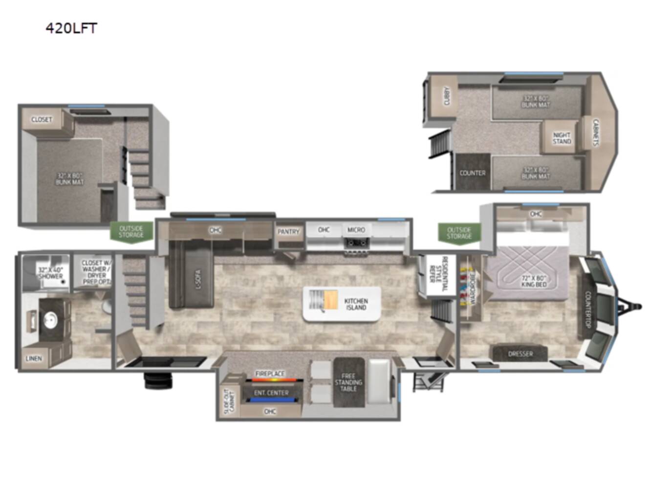 A photo of this 2026 Forest River Rv Puma Vista 420LFT