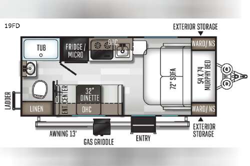2020 Forest River Rv Rockwood GEO Pro 19FD G19FD in inez TX