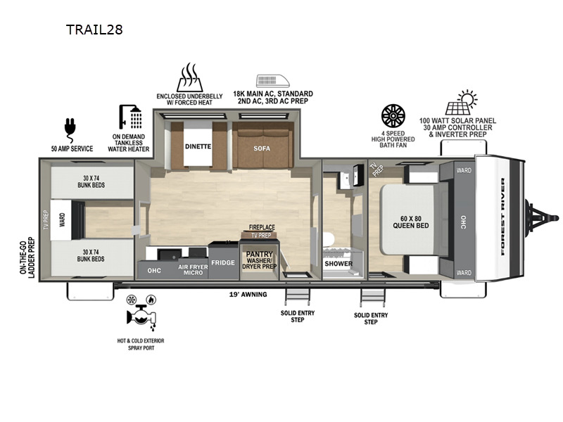 2027 Forest River Rv IBEX New Trail Edition TRAIL28 in columbia city IN