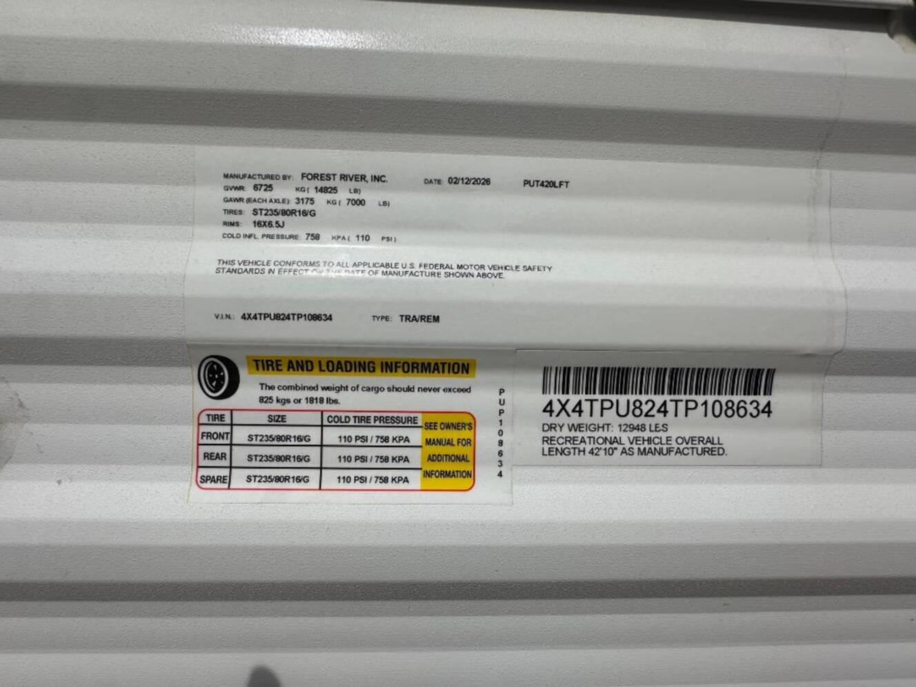 A photo of this 2026 Forest River Rv Puma Vista 420LFT