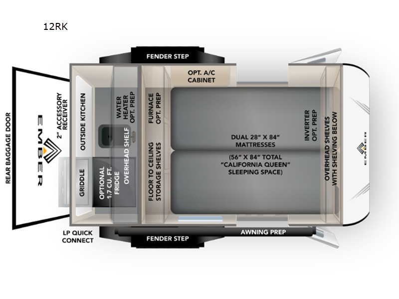 2026 Ember Rv E-Series 12RK in turlock CA