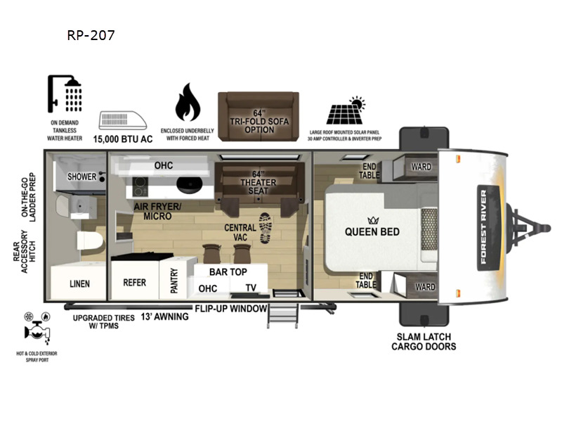 2026 Forest River Rv R Pod RP-207 in turlock CA