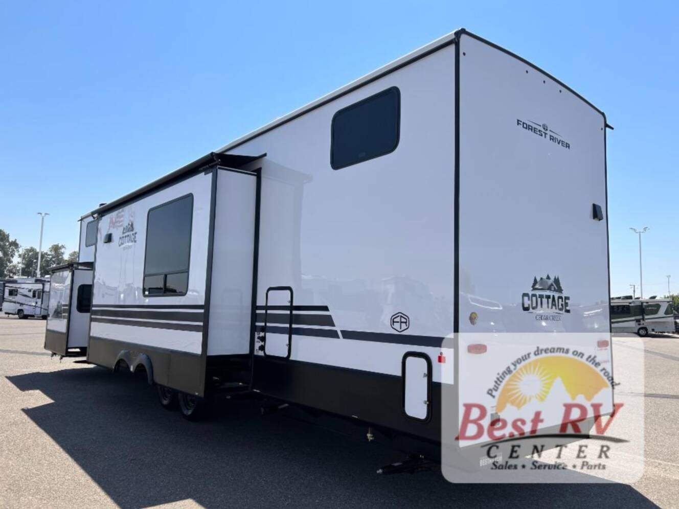 A photo of this 2025 Forest River Rv Cedar Creek Cottage 40CBK